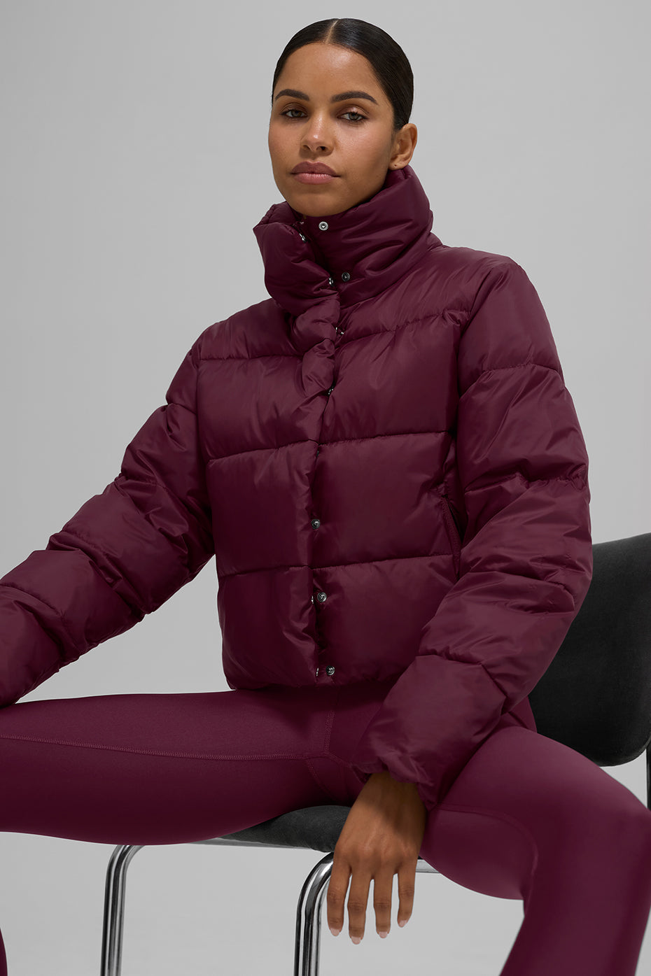 Gold Rush Puffer - Burgundy--3