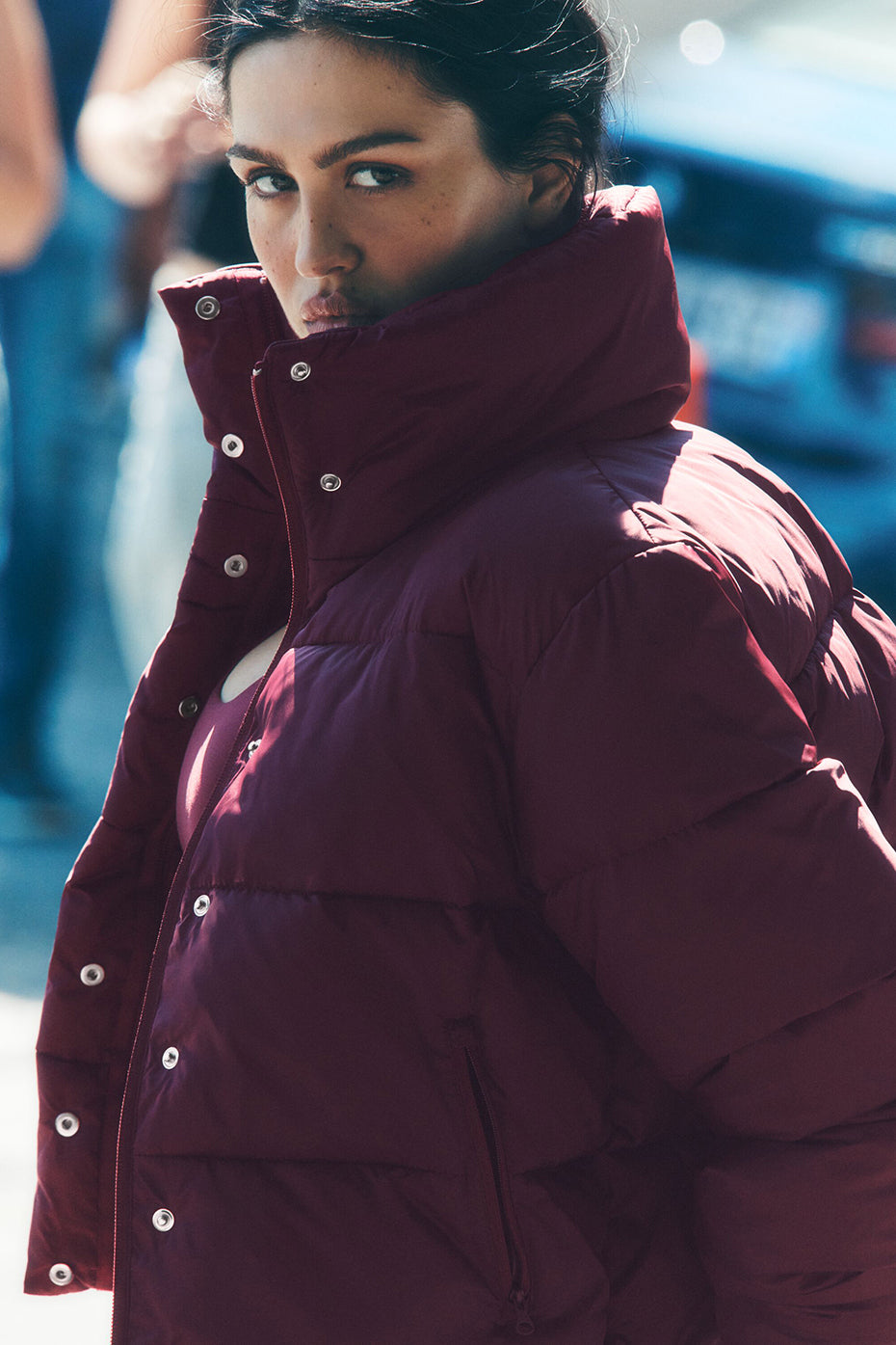 Gold Rush Puffer - Burgundy--0