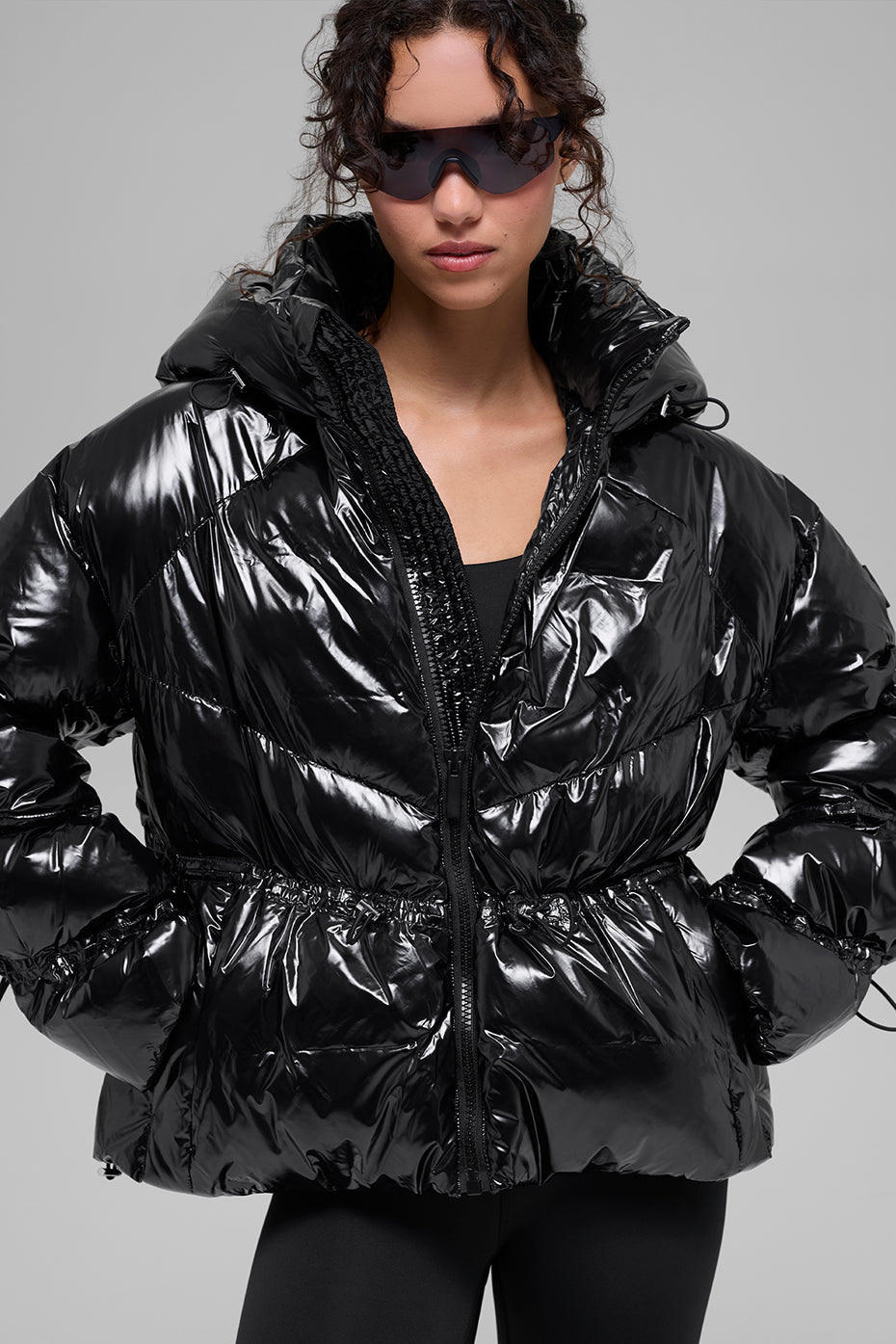 Stunner Puffer Jacket - Black--0