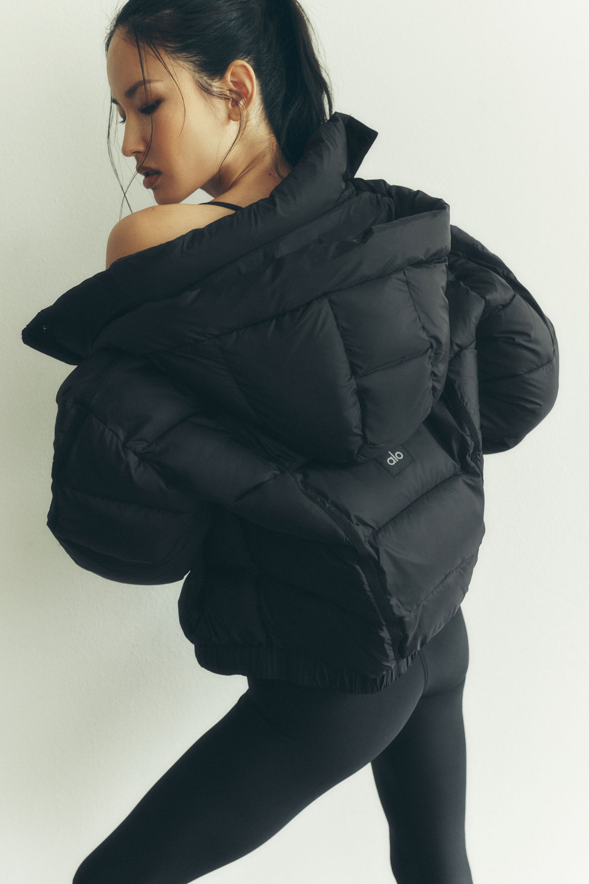 Aspen Love Puffer Jacket - Black--0