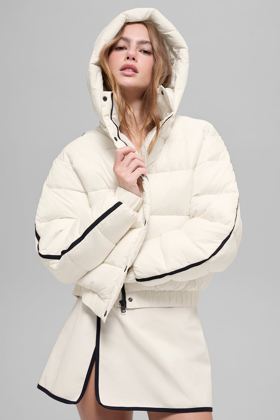 Aspen Love Puffer Jacket - Ivory--0