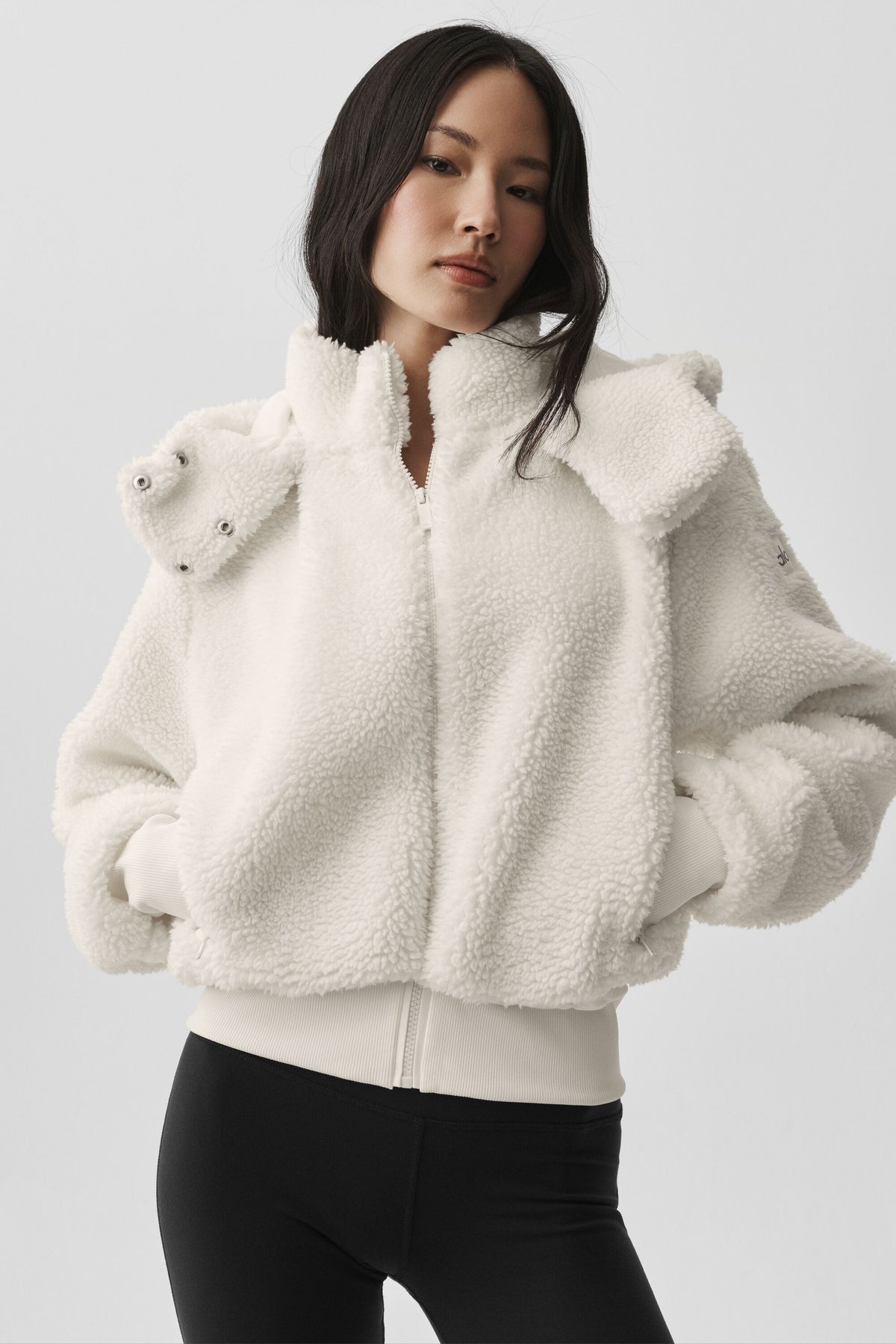 Foxy Sherpa Jacket - Ivory--0