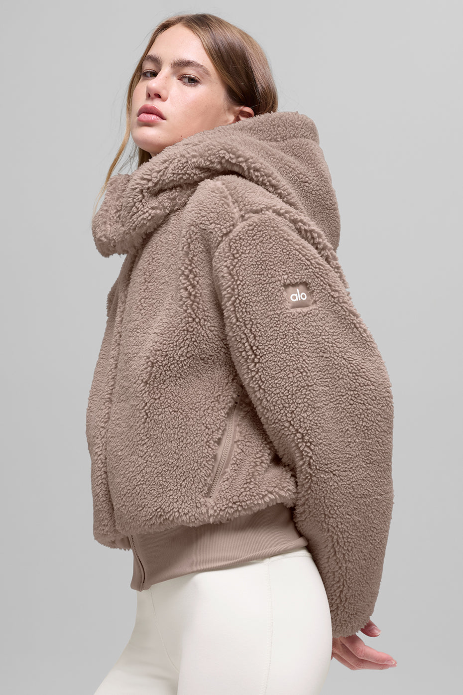 Foxy Sherpa Jacket - Chai Latte--3