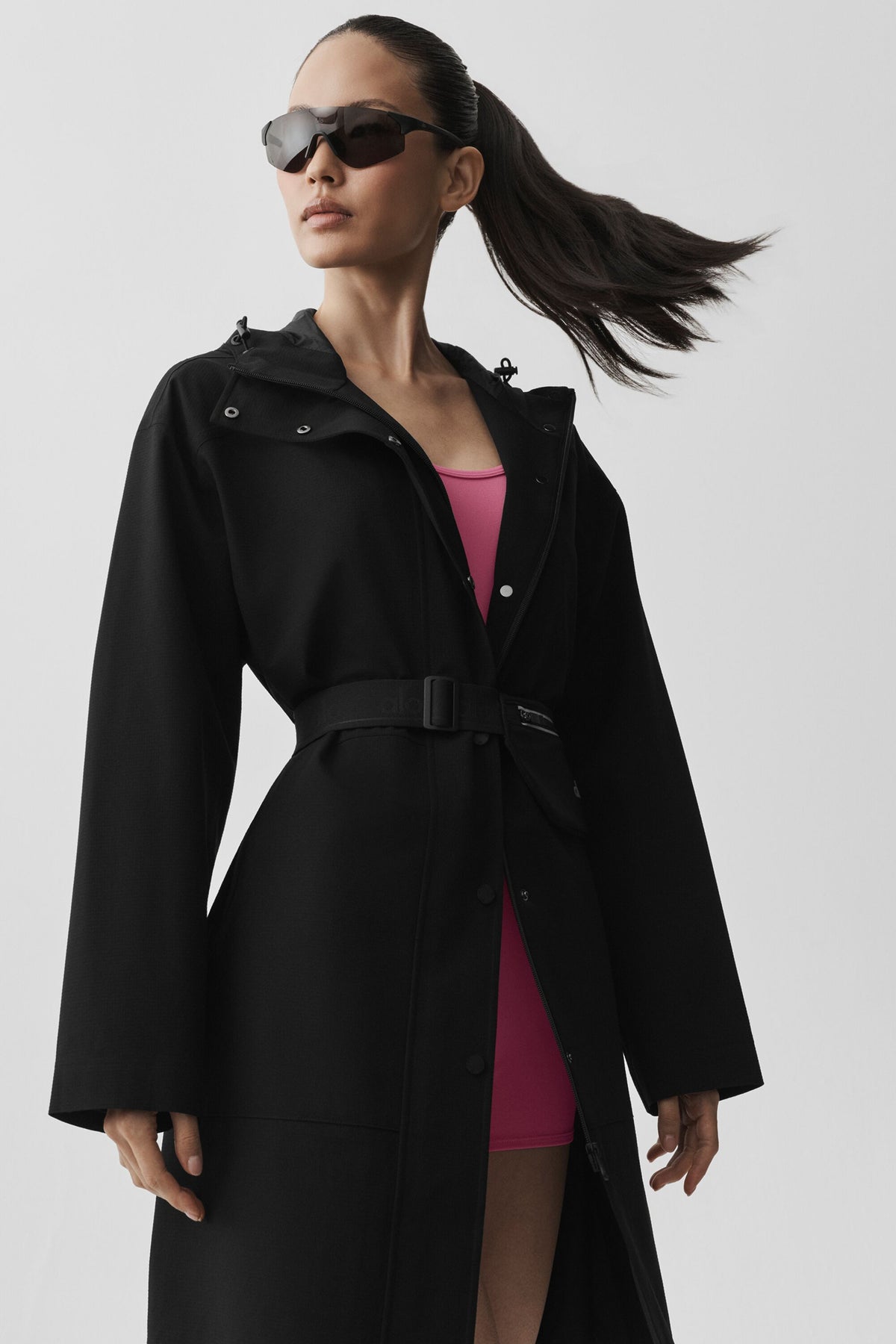 Rain Or Shine Long Coat - Black--6