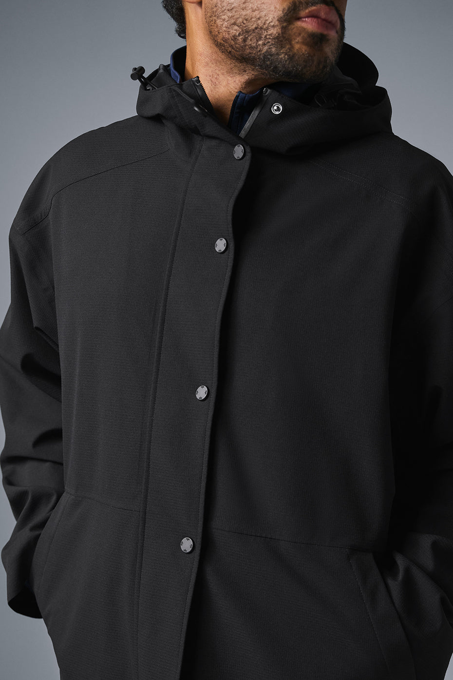 Rain Or Shine Long Coat - Black--2