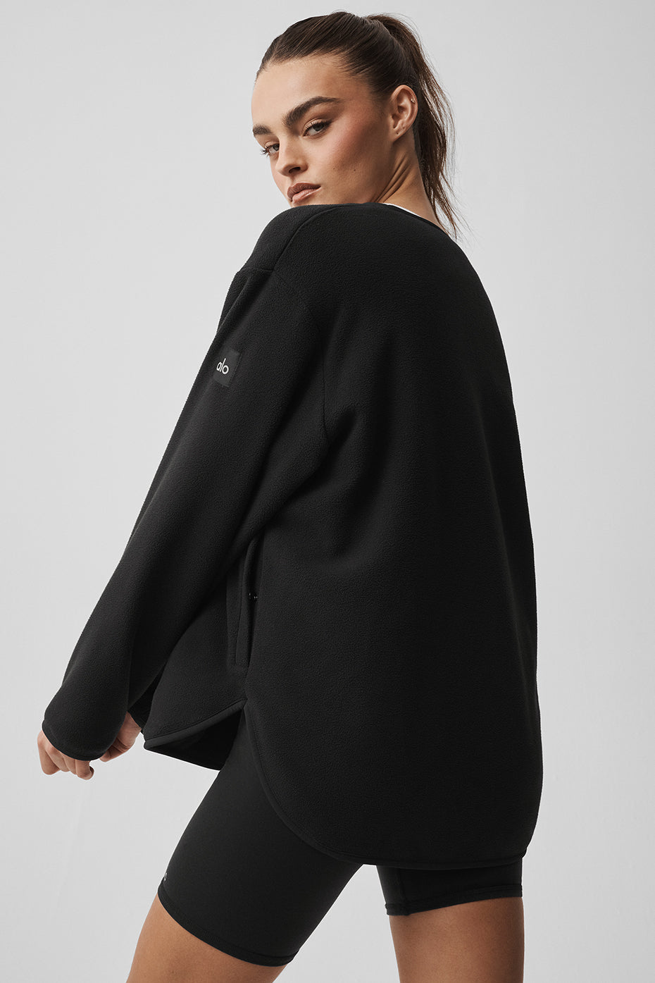 Polar Fleece Take Note Jacket - Black--3