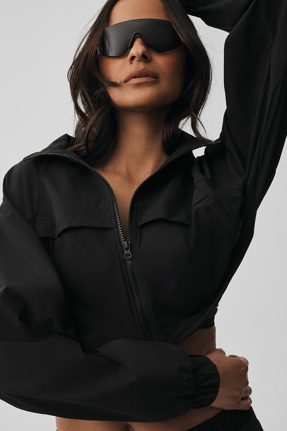 Cropped Playmaker Jacket - Black--2