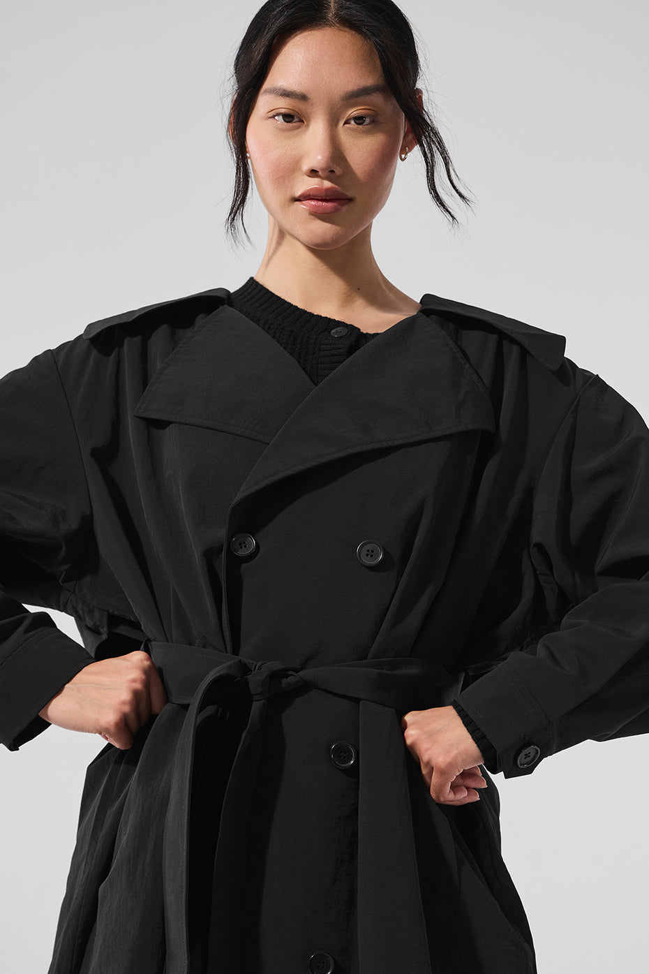 Daybreak Long Coat - Black--3
