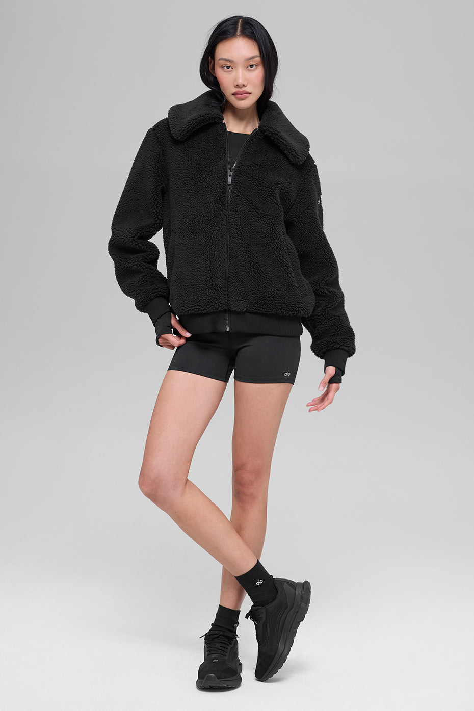 Sherpa Downtown Jacket - Black--3