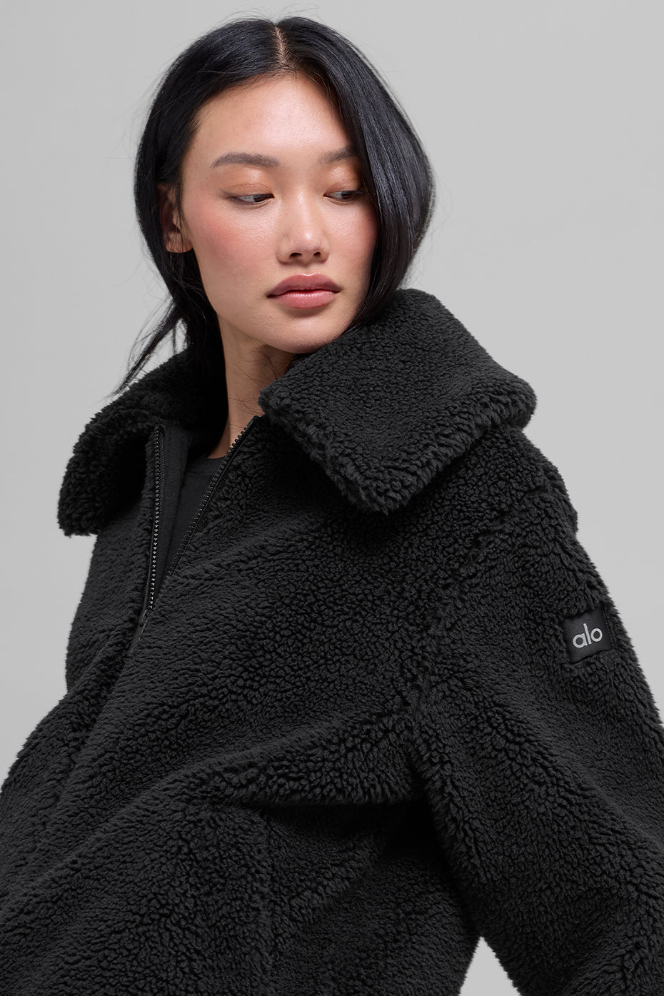 Sherpa Downtown Jacket - Black--2