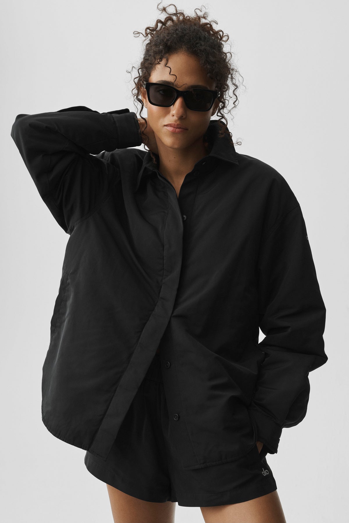 Socialite Shacket - Black--2