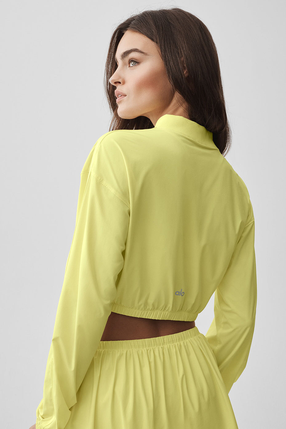 Cropped Breezy Full-Zip Cover Up - Sunshine--1