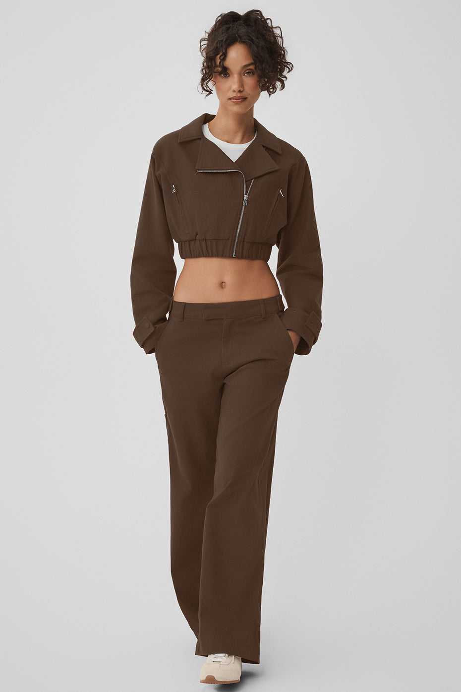 Cropped Cosmopolitan Jacket - Espresso--4
