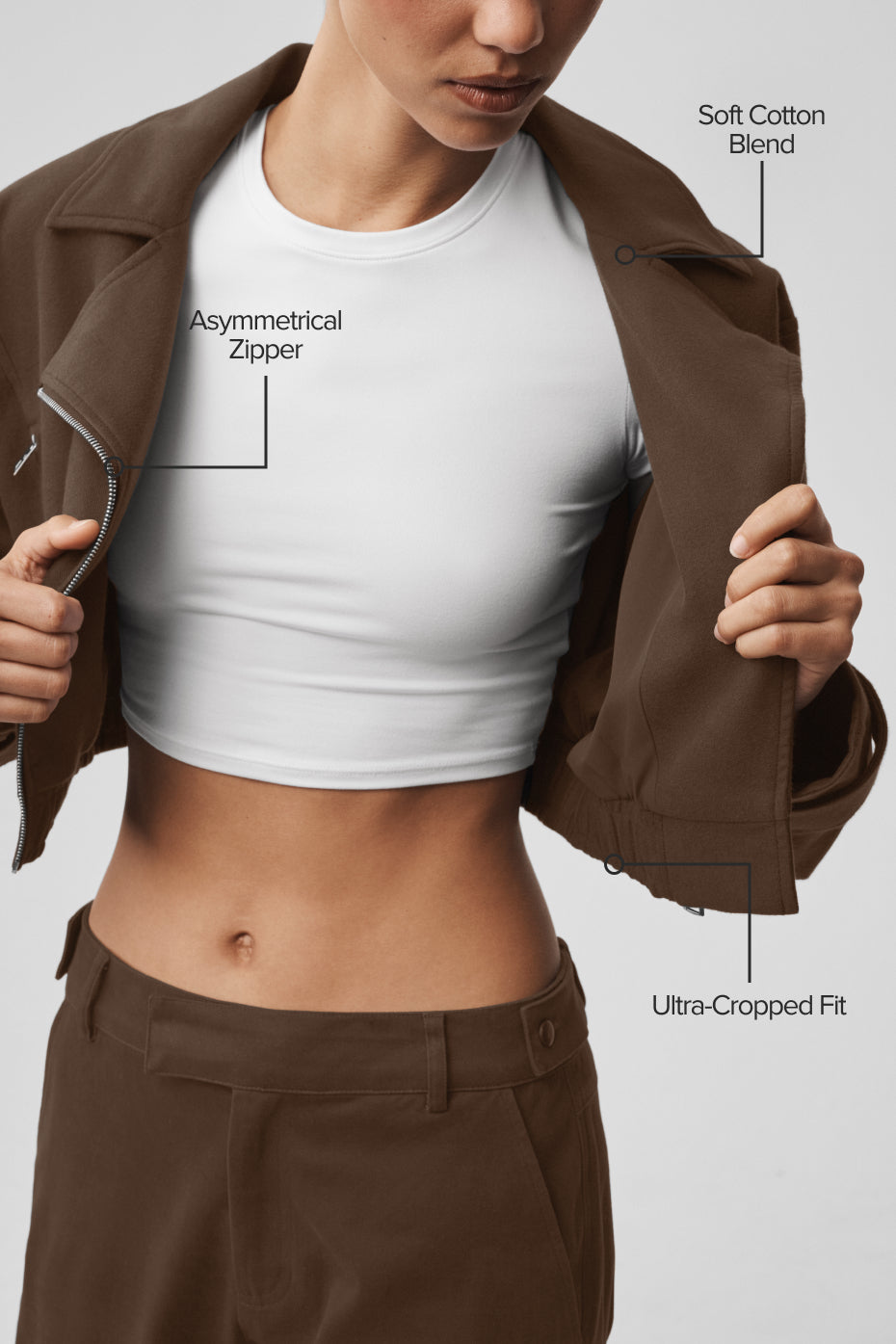 Cropped Cosmopolitan Jacket - Espresso--1