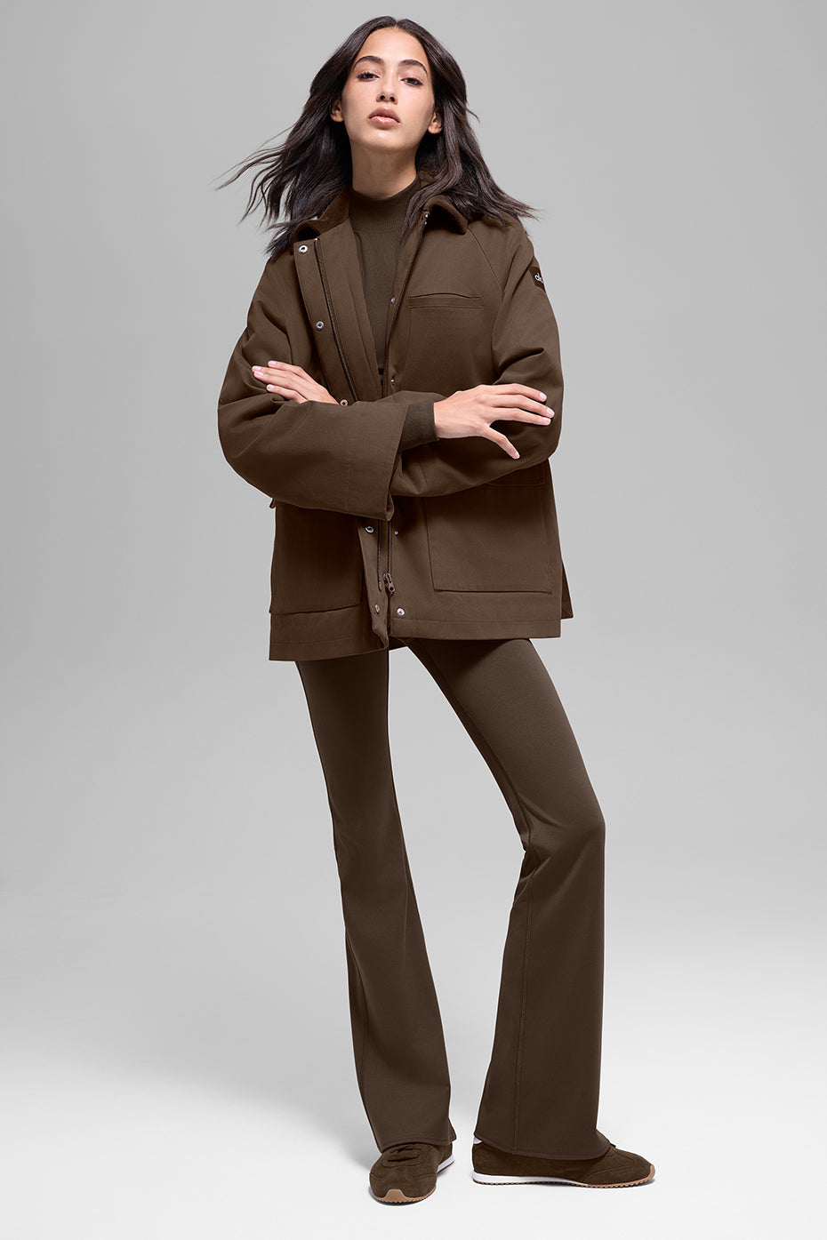 Twill Barn Jacket - Espresso--5