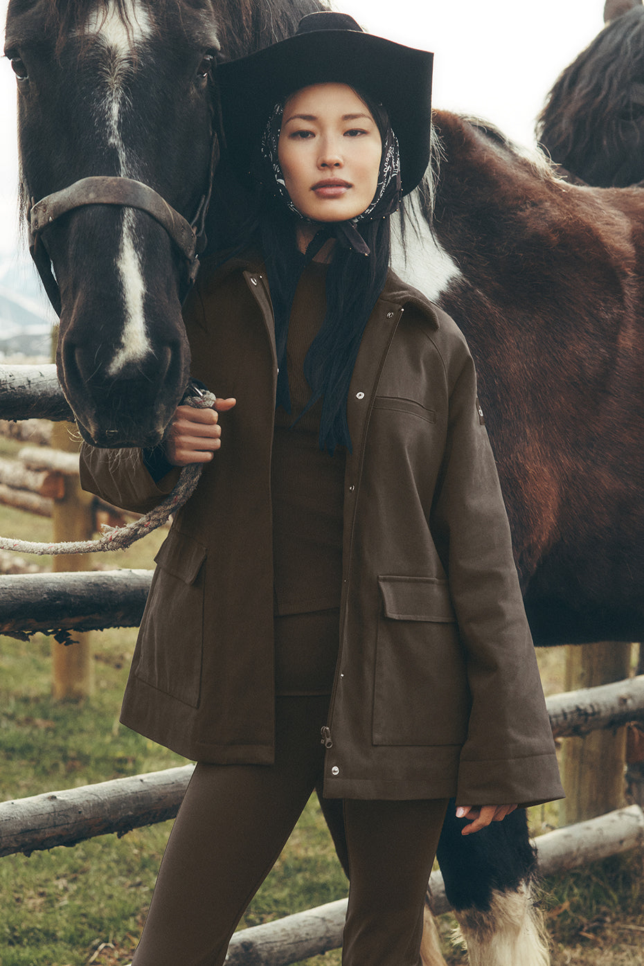 Twill Barn Jacket - Espresso--0