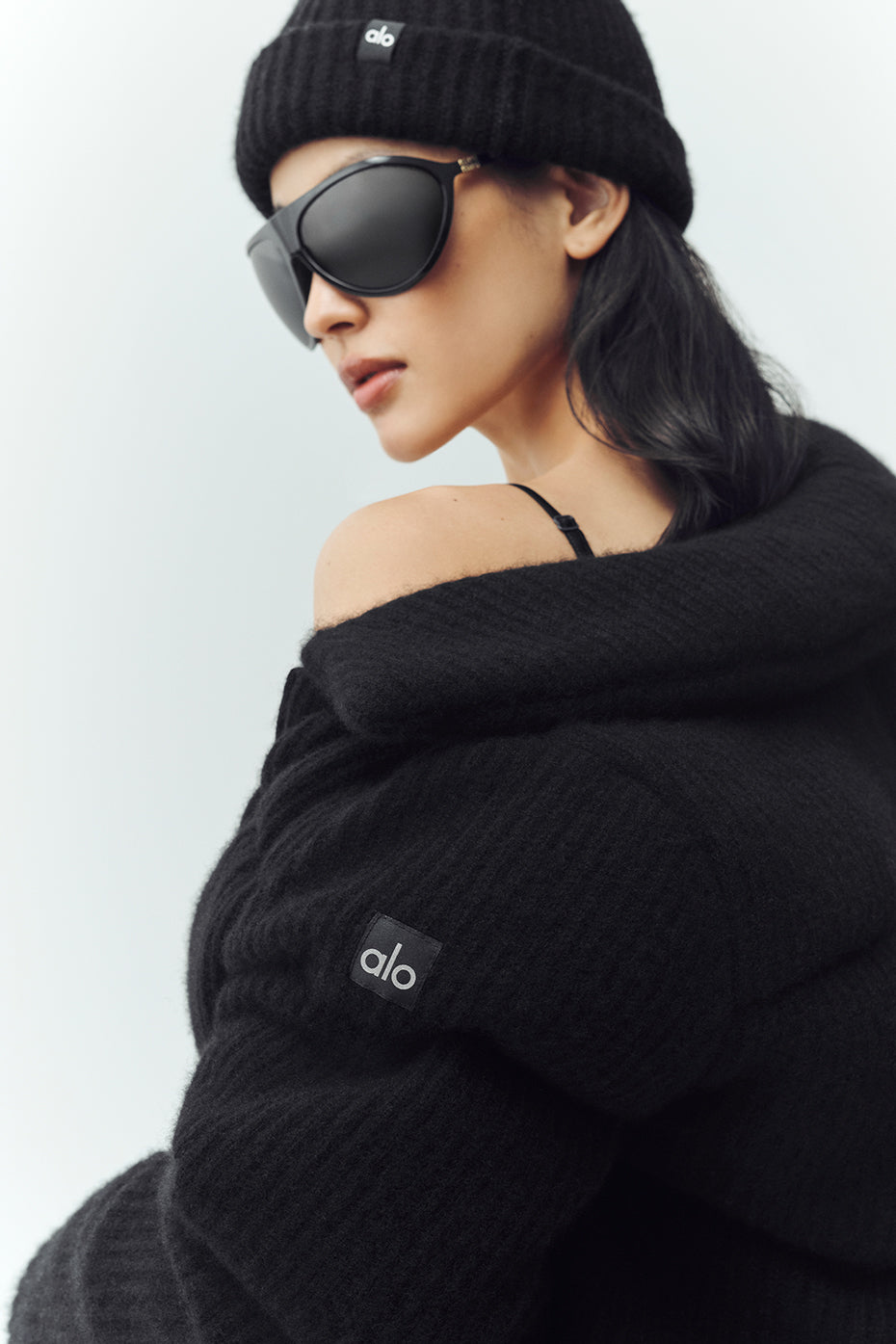 Cashmere Northstar Sweater Puffer - Black--1
