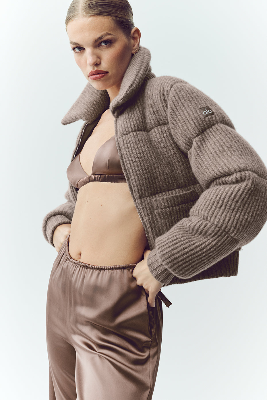 Cashmere Northstar Sweater Puffer - Alpine Cocoa Heather--4