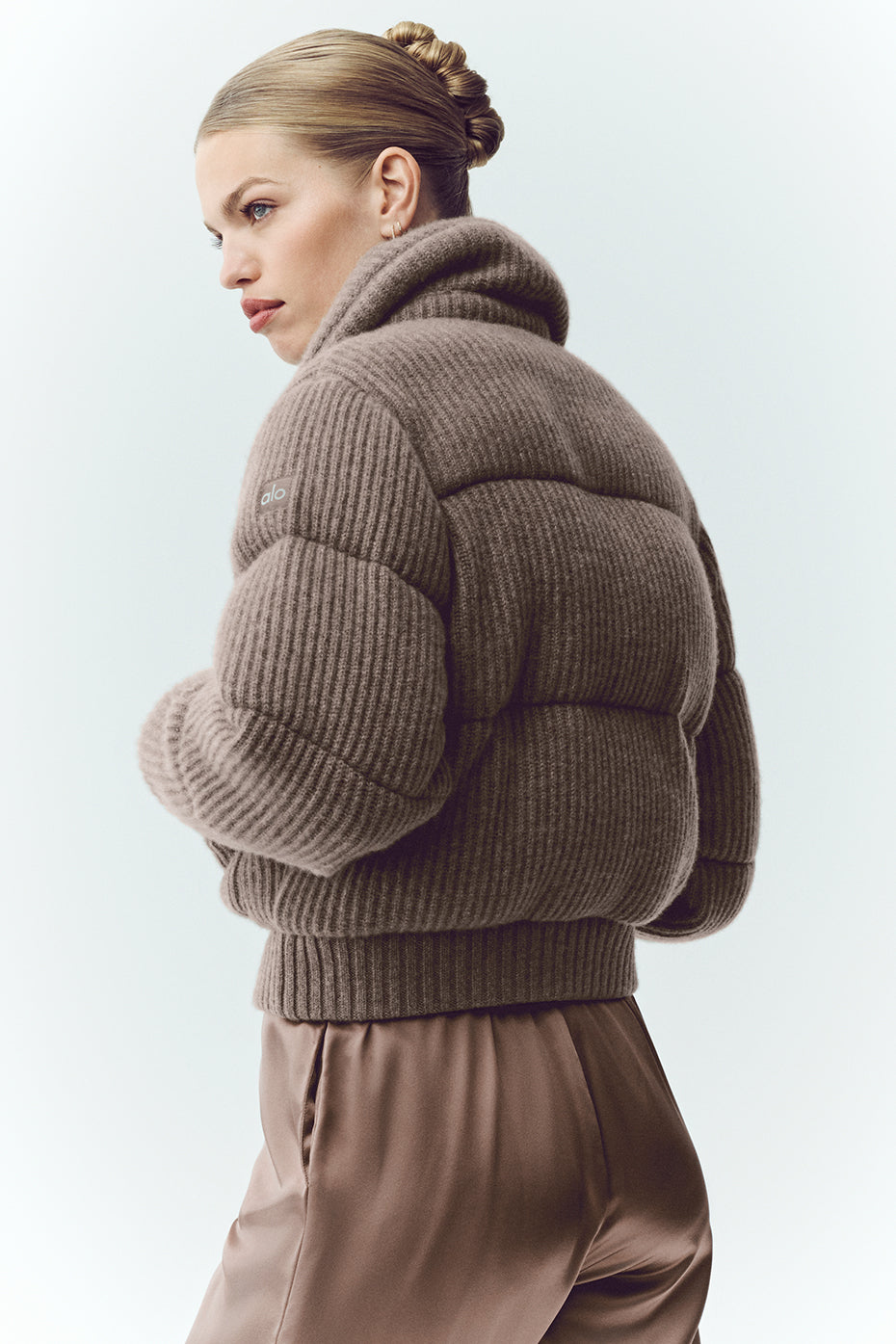 Cashmere Northstar Sweater Puffer - Alpine Cocoa Heather--1