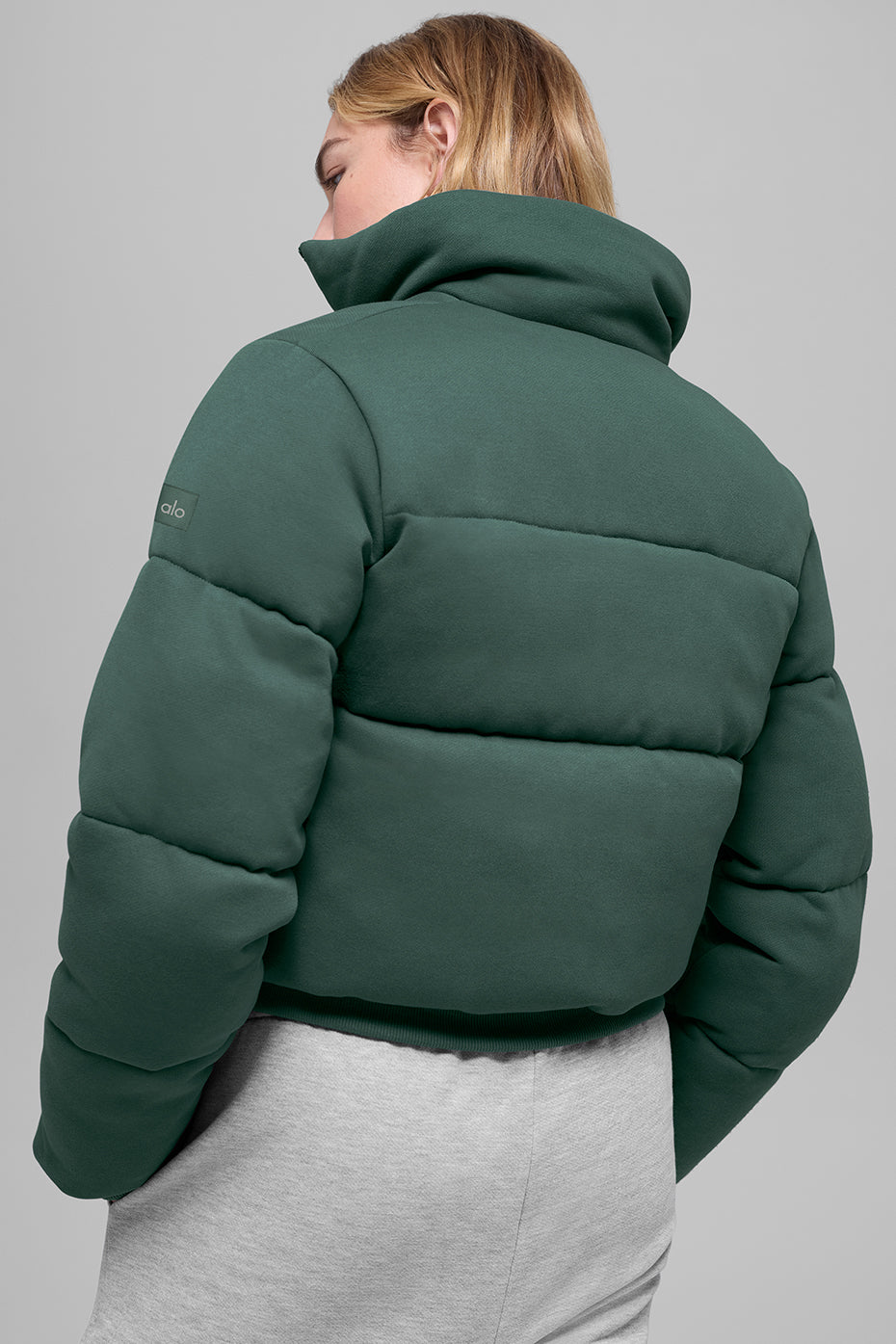 Sweatshirt Puffer - Clover Green--2