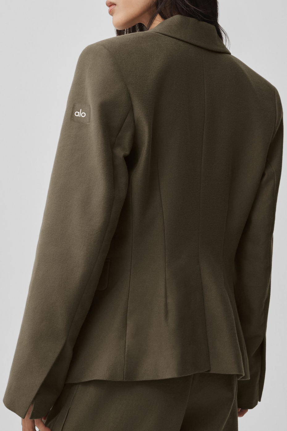 Cinch Blazer - Olive Tree--1