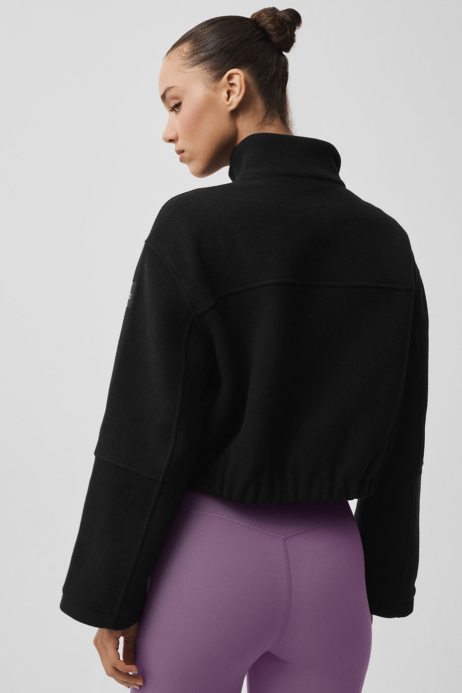 Double Face Wool City Girl Jacket - Black--2