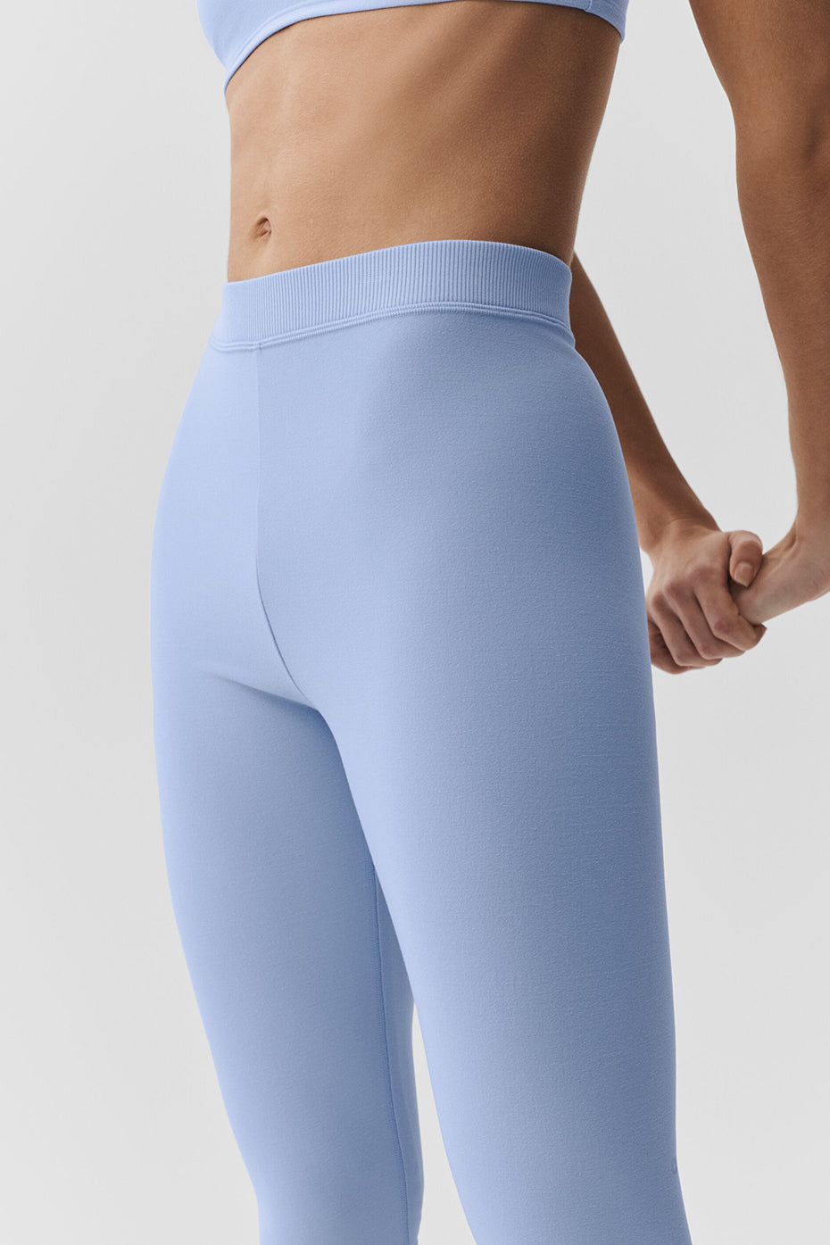 Alosoft High-Waist Iconic 90's Capri - Light Provence Blue--2