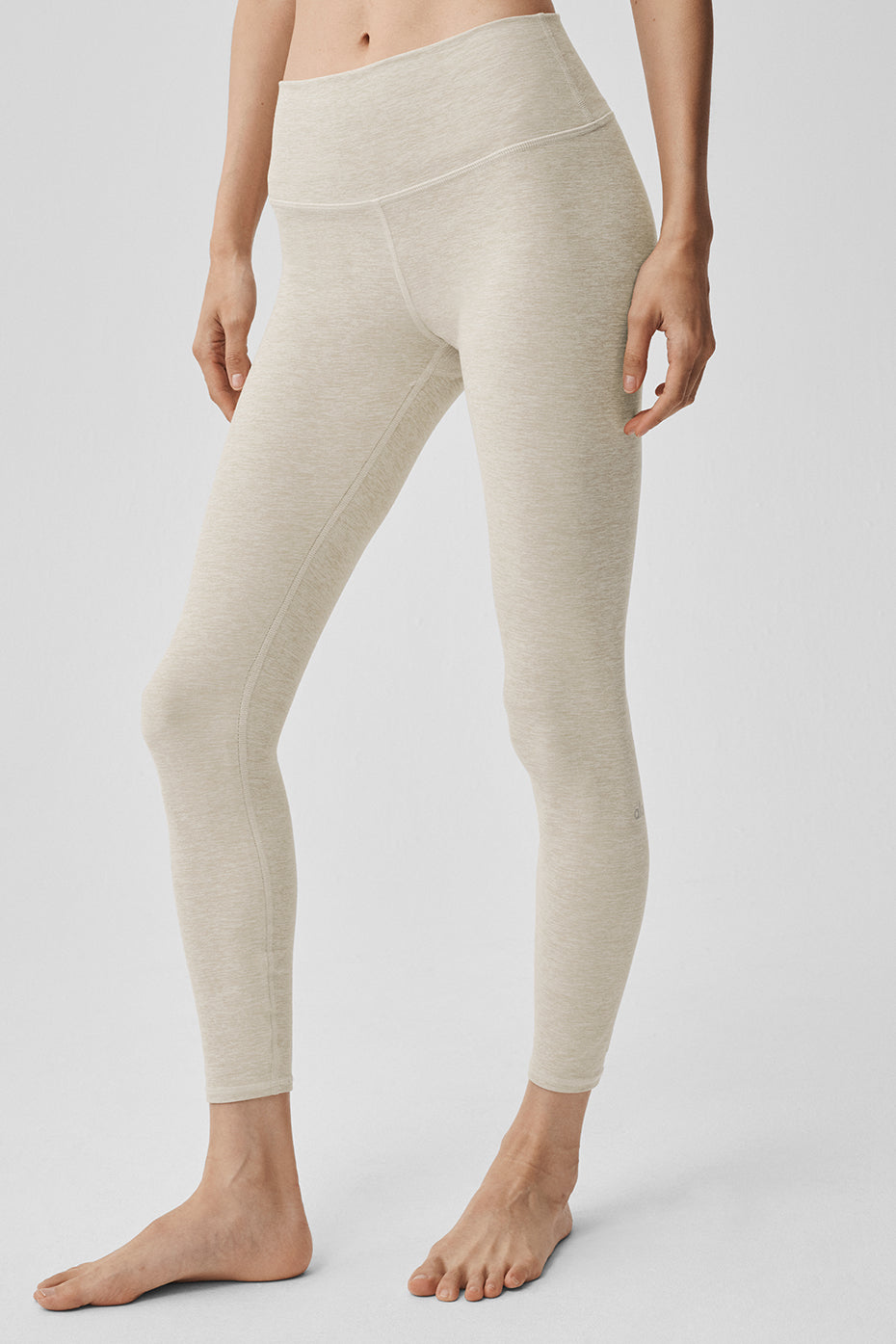 Alosoft High-Waist 7/8 Highlight Legging - Oatmeal Heather--3