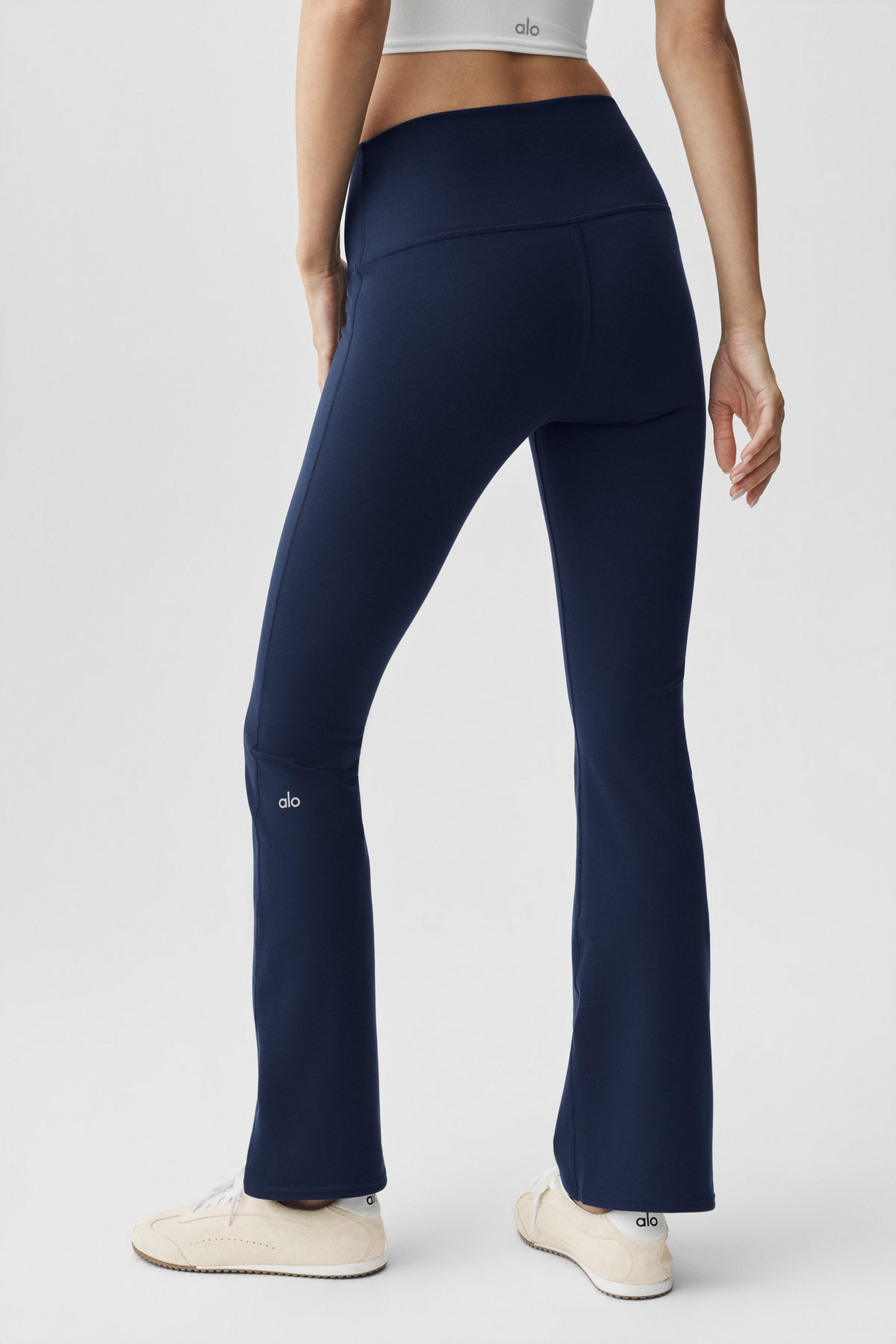 Airbrush High-Waist Bootcut Legging (Regular) - Navy--4