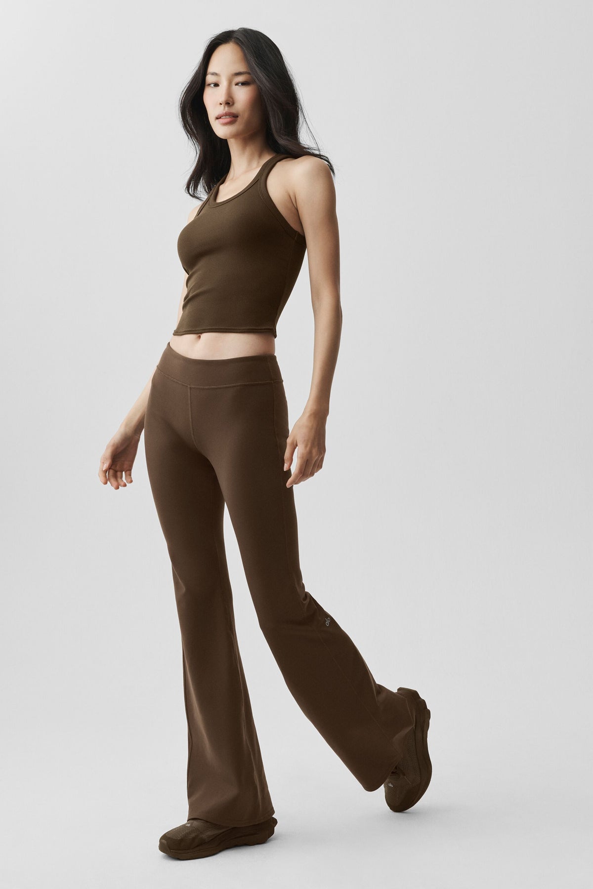 Airbrush Low-Rise Flare Legging (Regular) - Espresso--4
