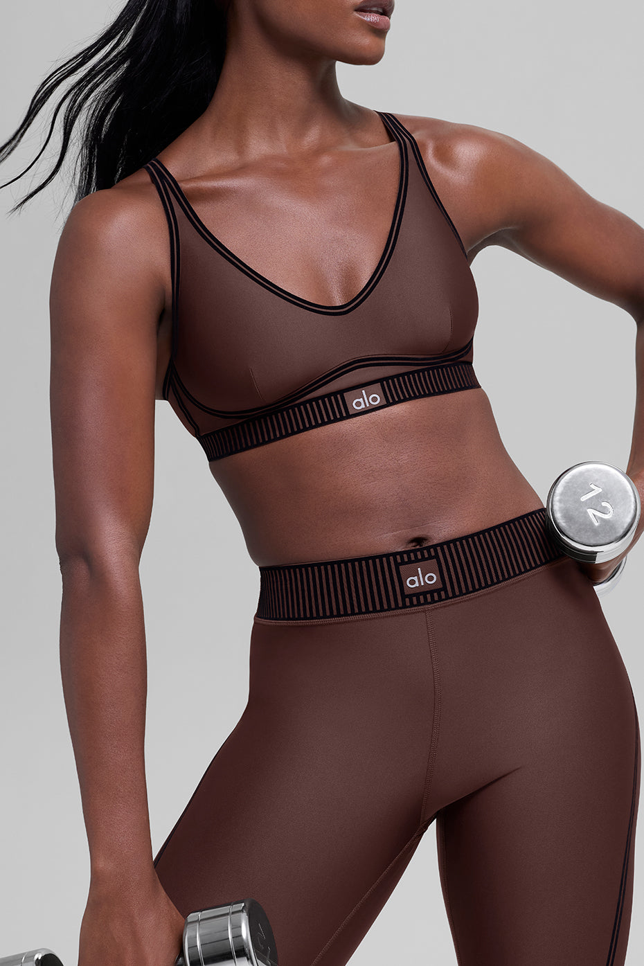 Airlift High-Waist 7/8 Line Up Legging - Brownstone--2