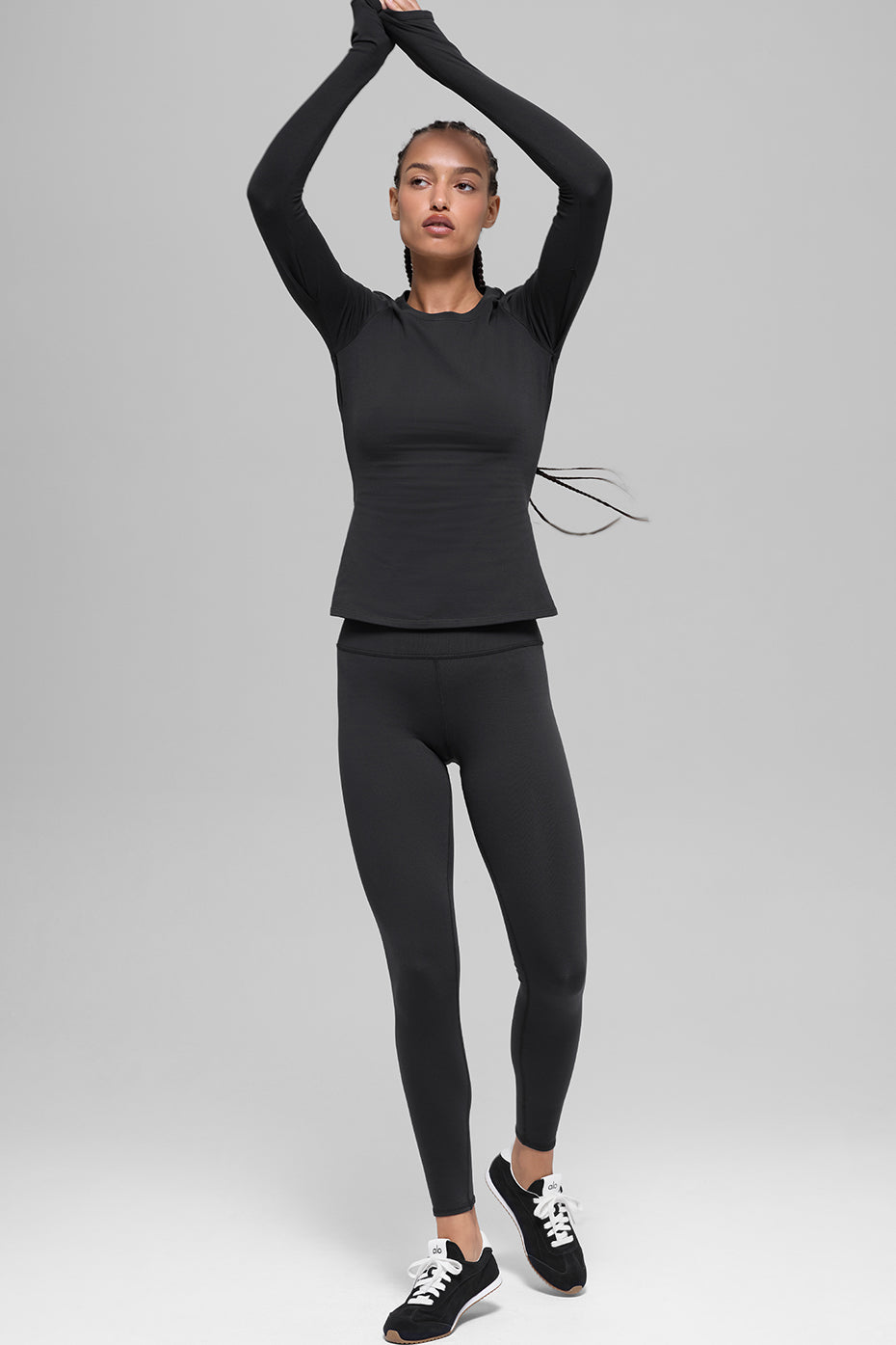 Airbrush Winter Warm High-Waist Nocturne Legging - Black--3
