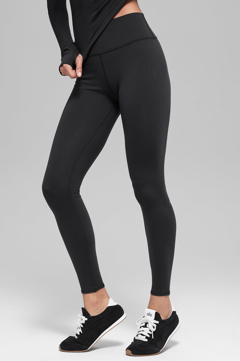 Airbrush Winter Warm High-Waist Nocturne Legging - Black--0