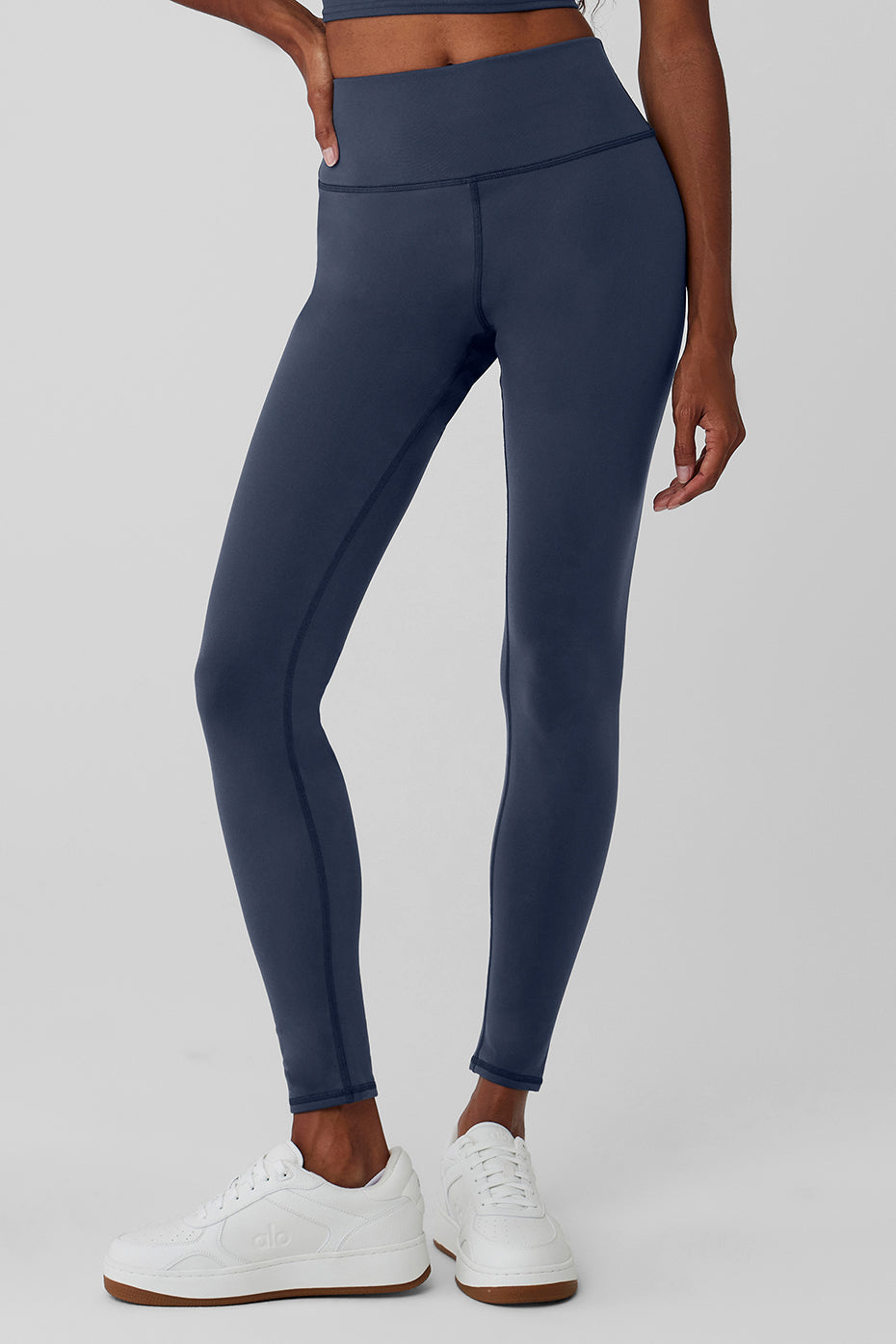 Airbrush Winter Warm High-Waist Nocturne Legging - Navy--0