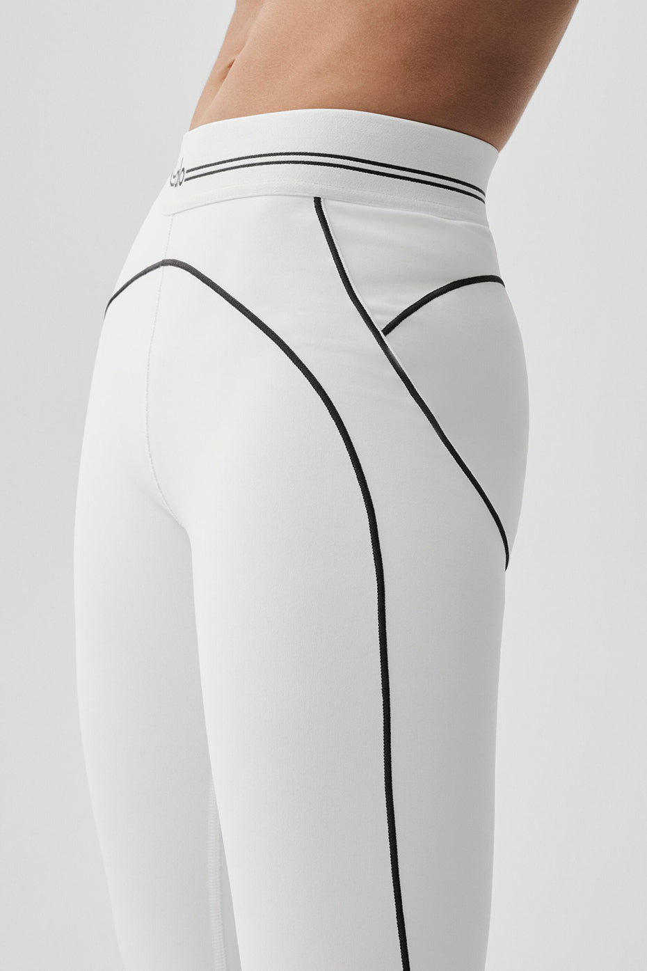 Airbrush High-Waist Heart Throb Legging - White/Black--3