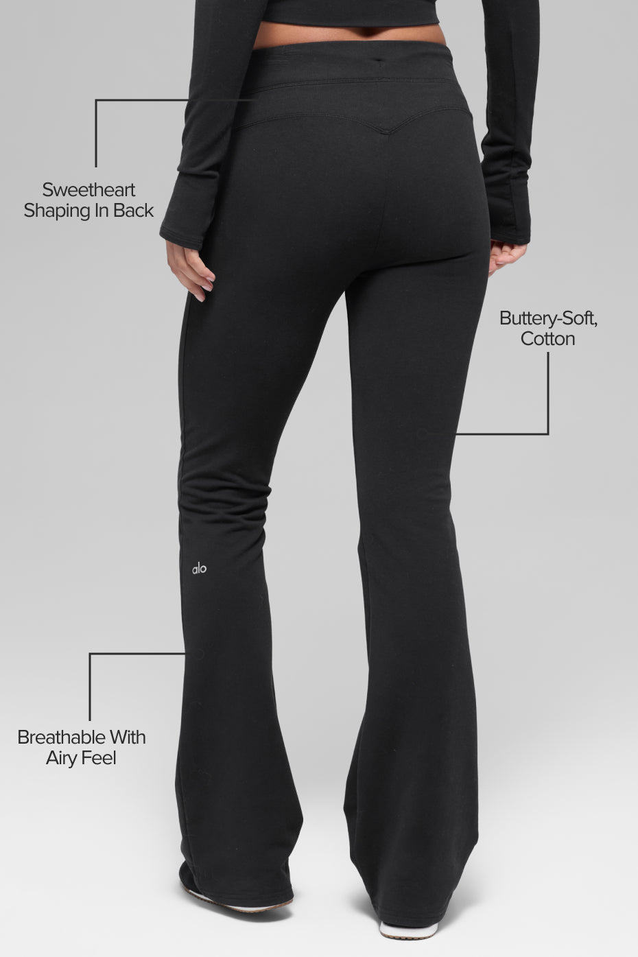 Sway Bootcut Sweatpant - Black--1
