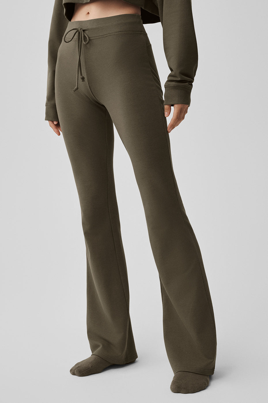 Sway Bootcut Sweatpant - Olive Tree--2