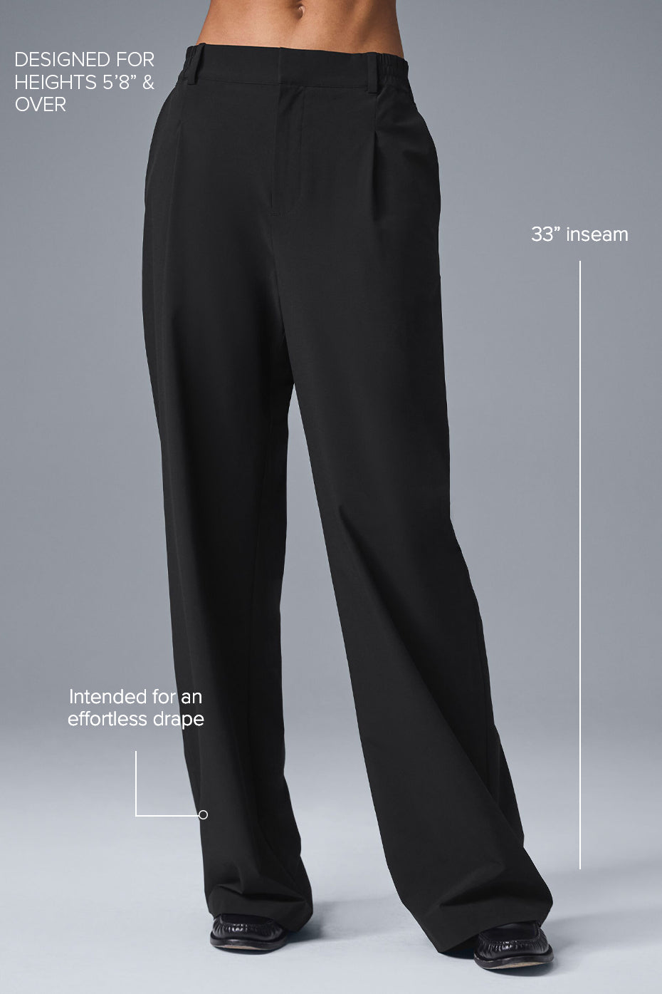 High-Waist Pursuit Trouser (Long) - Black--1