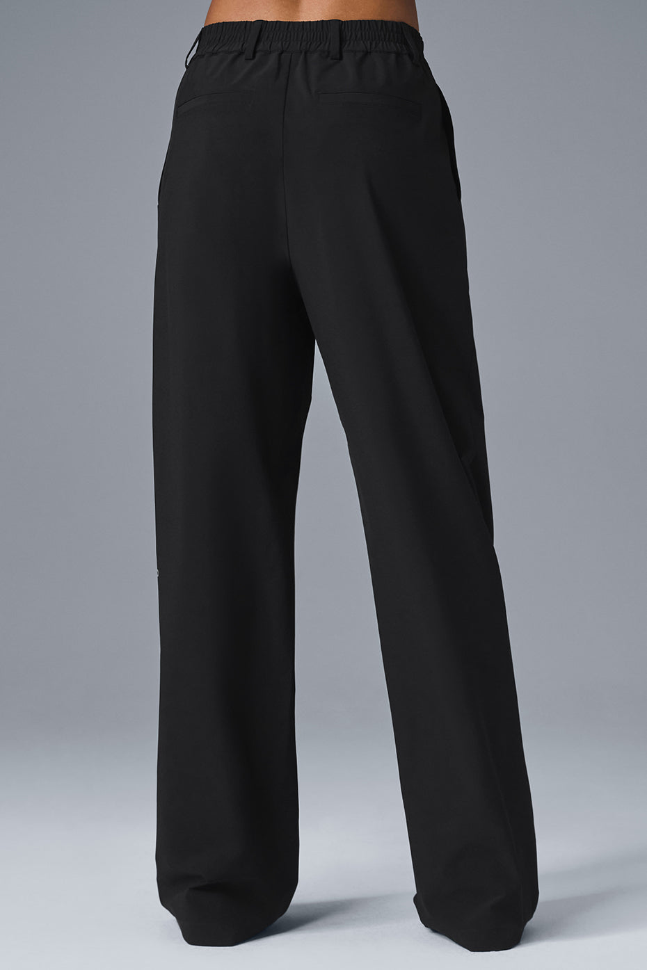 High-Waist Pursuit Trouser (Long) - Black--2