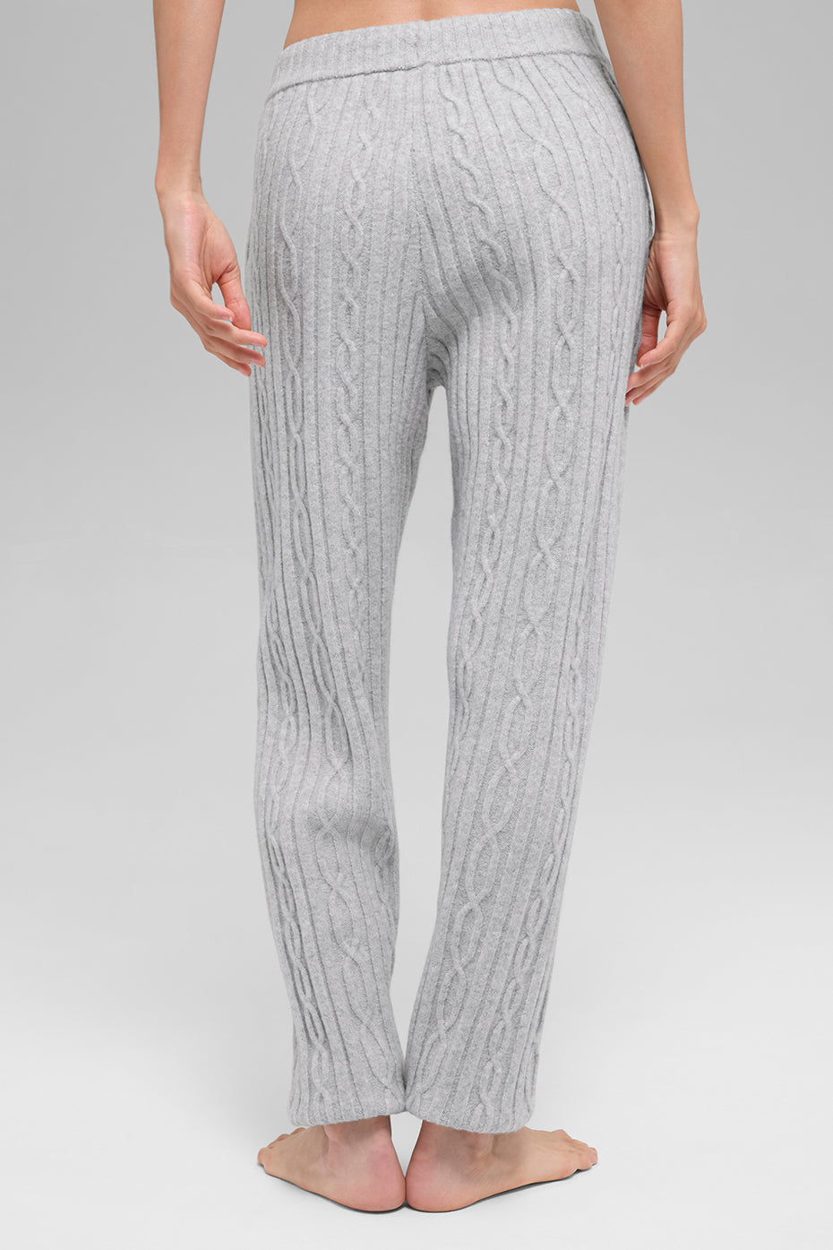 Cable Knit Winter Bliss Pant - Athletic Heather Grey--3
