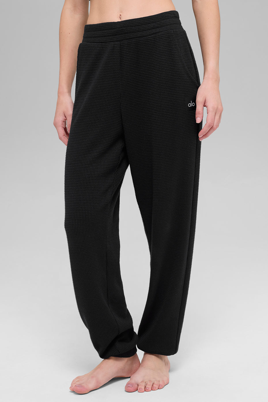 Waffle Weekend Escape Jogger - Black--0