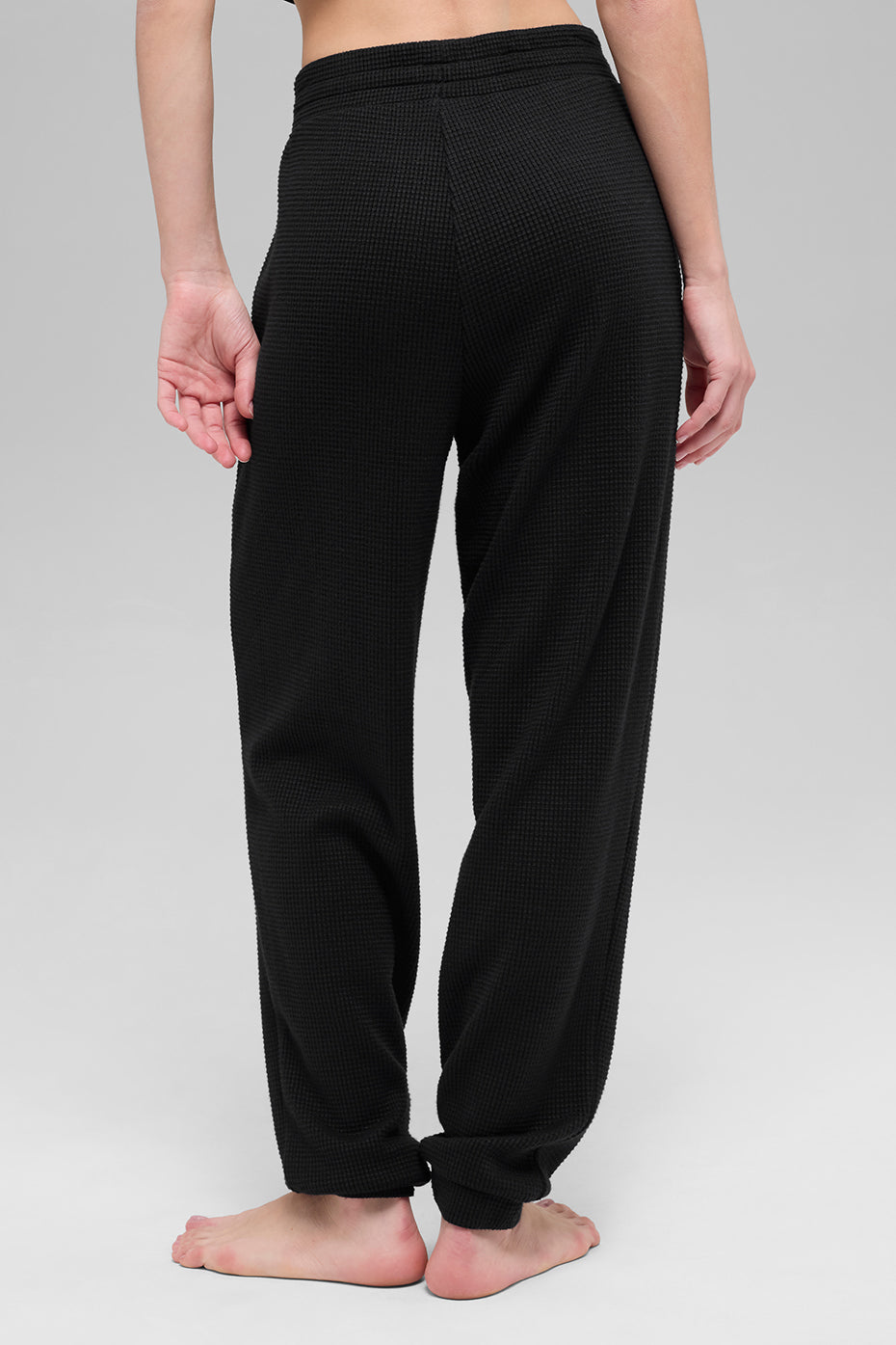 Waffle Weekend Escape Jogger - Black--2
