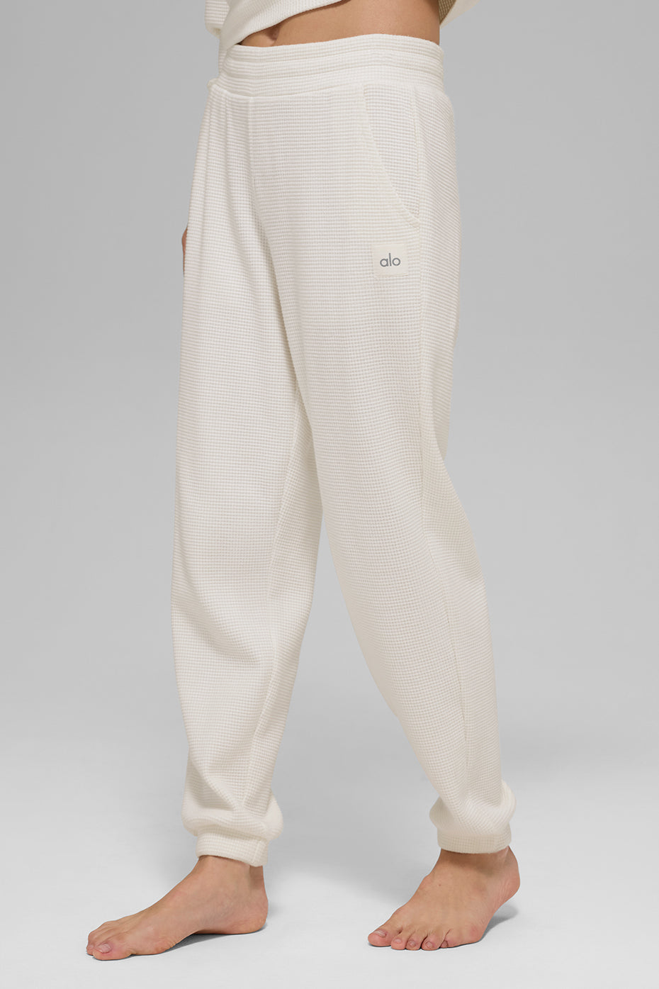 Waffle Weekend Escape Jogger - Ivory--2