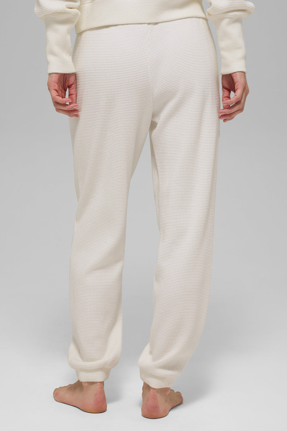 Waffle Weekend Escape Jogger - Ivory--3