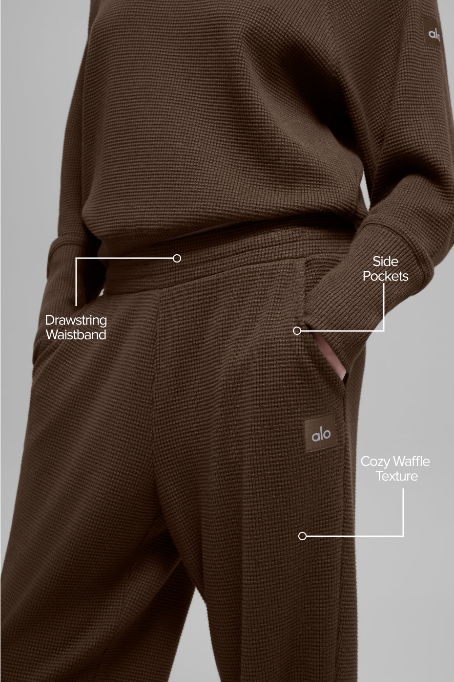 Waffle Weekend Escape Jogger - Espresso--1