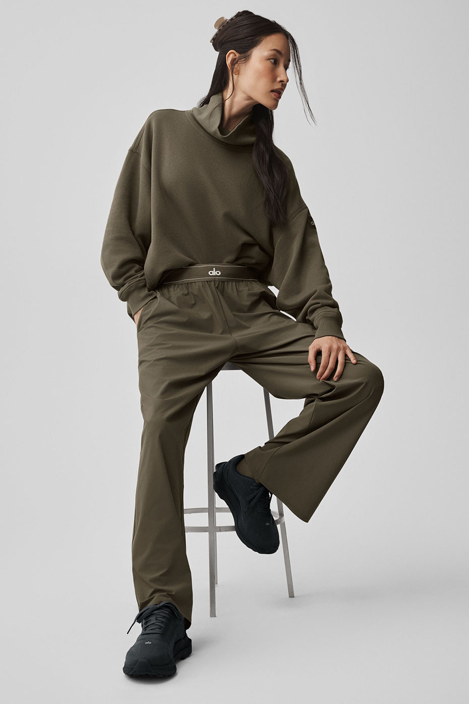 Suit Up Trouser (Regular) - Olive Tree--4