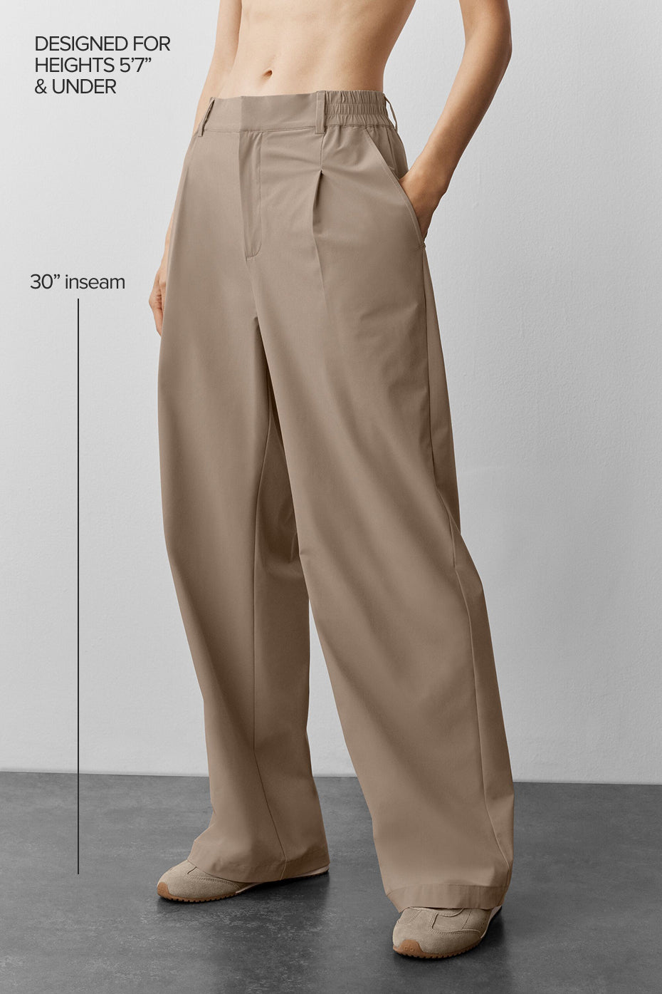 High-Waist Pursuit Trouser (Regular) - Gravel--1