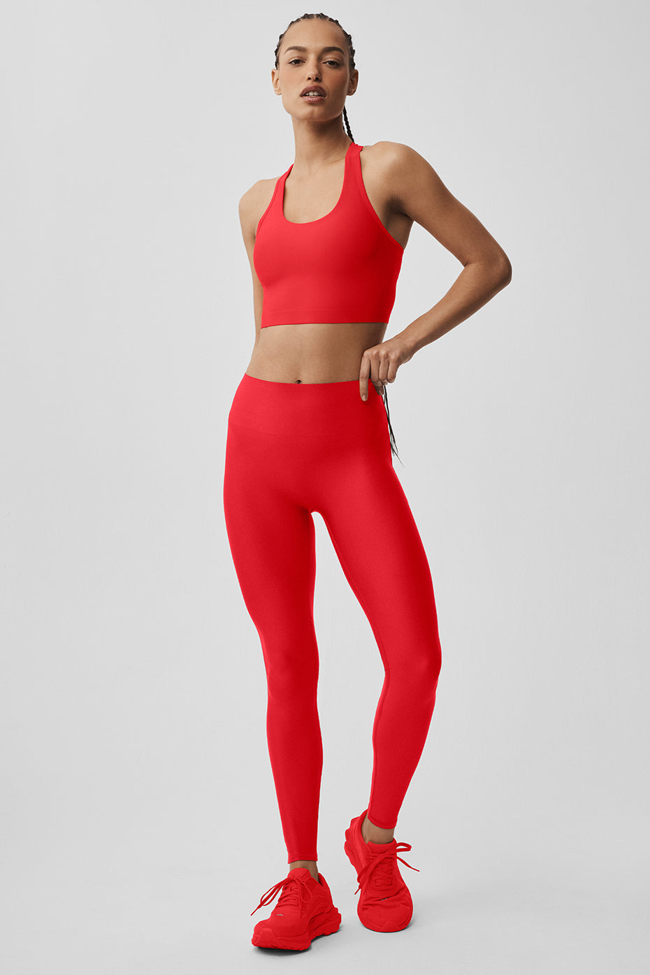 Airlift High-Waist Sleek Legging - Bright Red--0