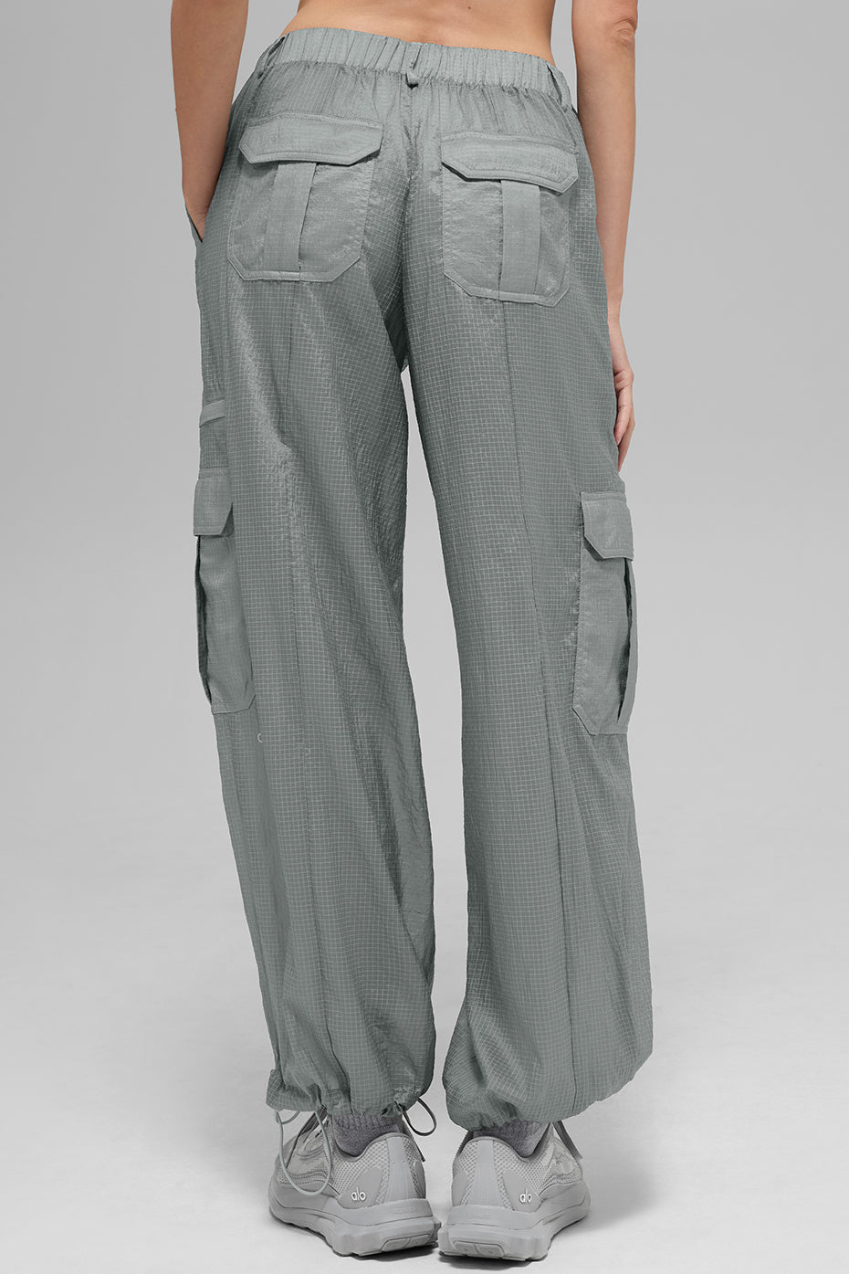 Sheer Game Time Wide Leg Jogger - Lunar Grey--2