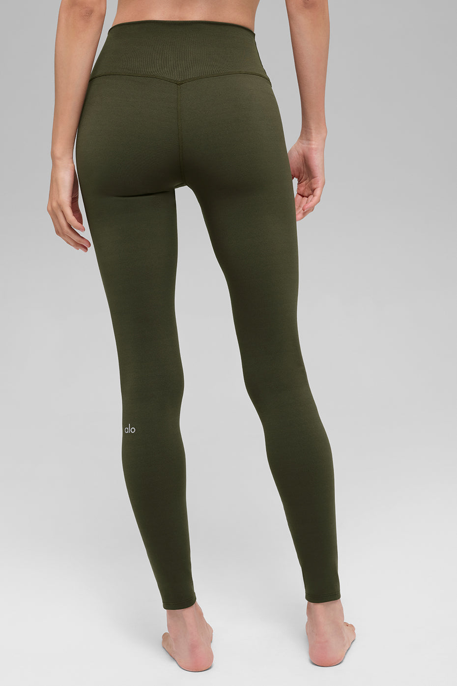 ALO Softsculpt High-Waist Legging - Green Olive--1
